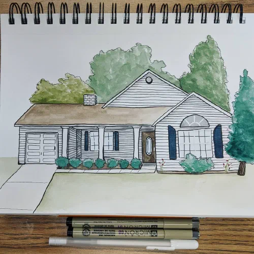 Another home #watercolor #sketchbook #homesweethome
