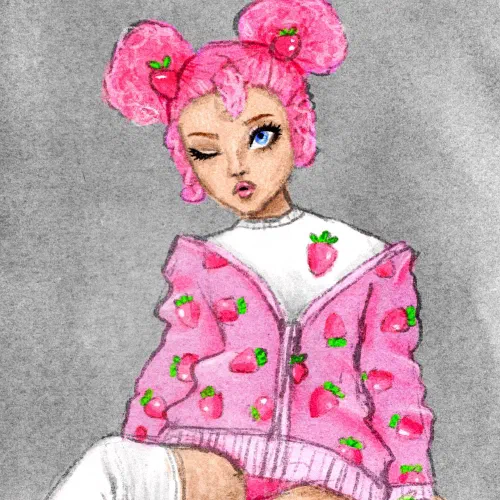 I drew one of @c_u_l_u_r âs dolls just too cute ð¥° ðððð #procreate #bjd #illustration