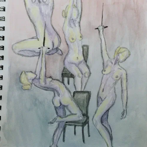 Some figure drawing. ð° #figuredrawing #sketchbook #watercolor