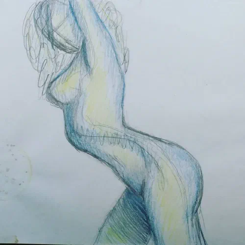 #sketchbook #figuredrawing #coloredpencil