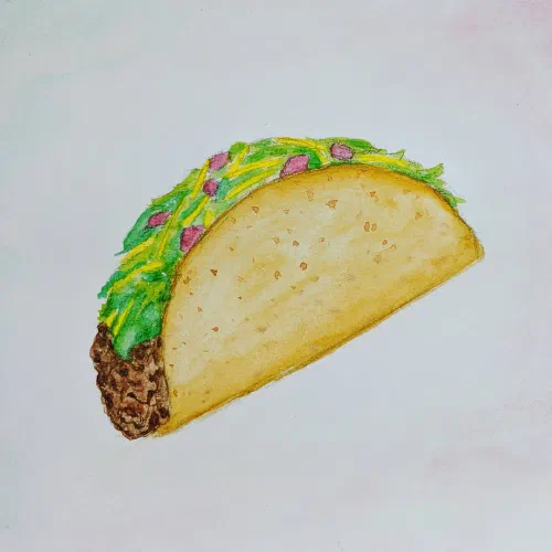 Taco ð® #sketchbook #tacos #watercolor