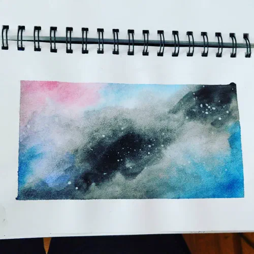 What a stressful day. ð # sketchbook #watercolor