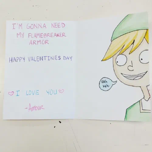 Zelda card #valentinesday #watercolor #zelda