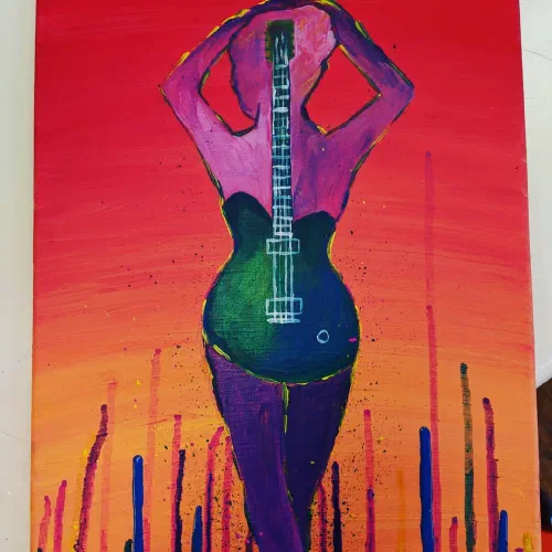 Pumping out paintings for a fundraiser. Some hits and misses. #acrylic #painting
