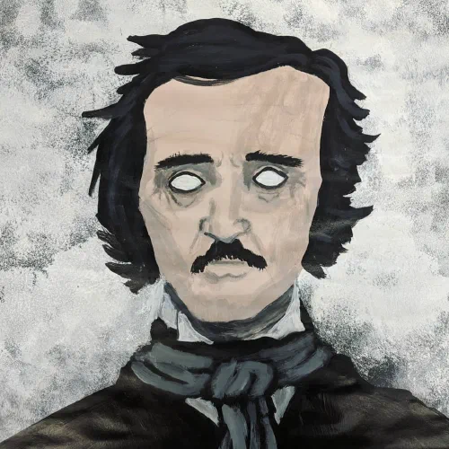 Poe bulletin board in the English hall. #artteacher #DHS #acrylic