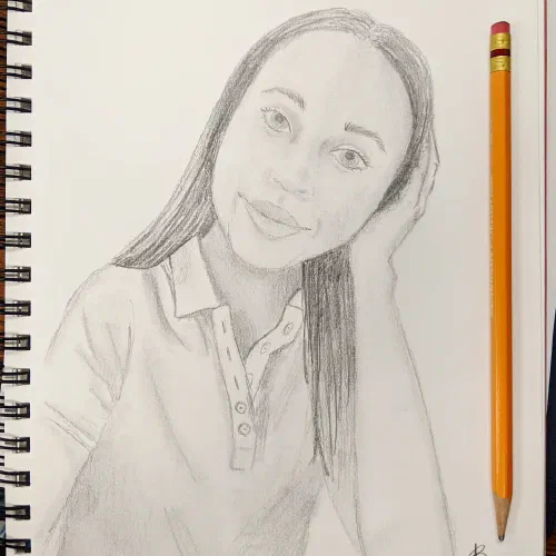 Another portrait #sketchbook #portrait #pencildrawing