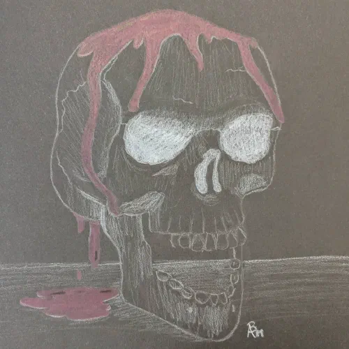 Class example for the color inversion project. Helps them learn the complimentary colors. #invertedcolors #coloredpencil #artteacher #drawing