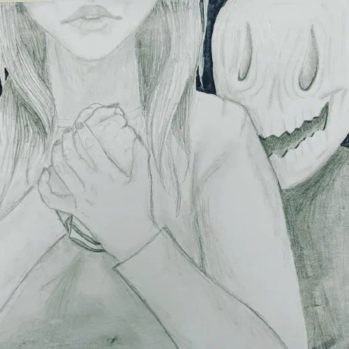 Spooky fanart today. #hillhouse #thehauntingofhillhouse #mistersmiley #theo #theodoracrain #drawing