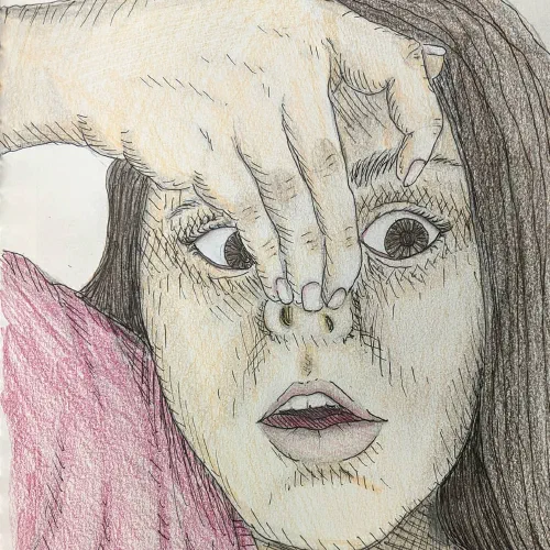 Experimenting #coloredpencil #portrait