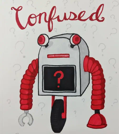 Why do I exist? What is the plunger for? #robot #illustration #marker