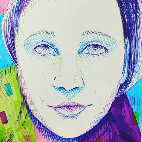 #selfportrait #ink